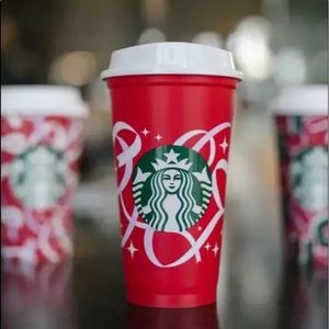 Starbucks 50th Anniversary Christmas Ribbon Reusable Cup